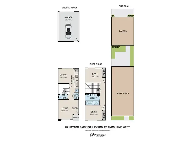 Floorplan of Homely house listing, 117 Hayton Park Boulevard, Cranbourne West VIC 3977
