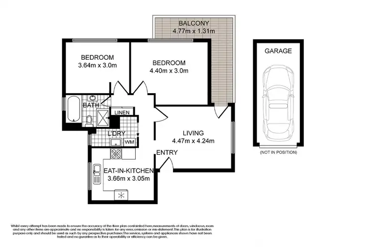 Floorplan of Homely unit listing, 1/23 Fairmount Street, Lakemba NSW 2195