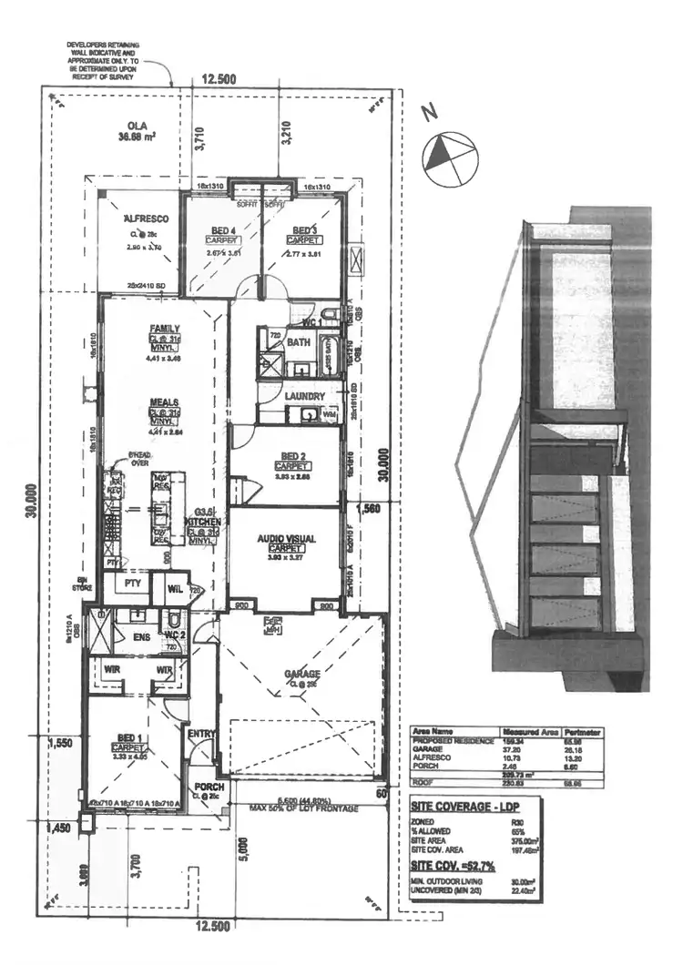 Floorplan of Homely house listing, 9 Claymore Place, Piara Waters WA 6112