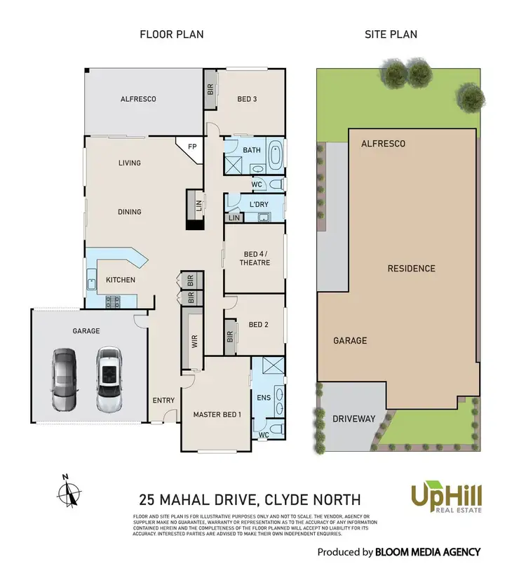 Floorplan of Homely house listing, 25 Mahal Drive, Clyde North VIC 3978