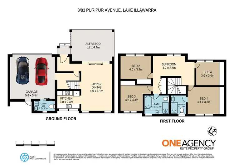 Floorplan of Homely townhouse listing, 3/83 Pur Pur Avenue, Lake Illawarra NSW 2528