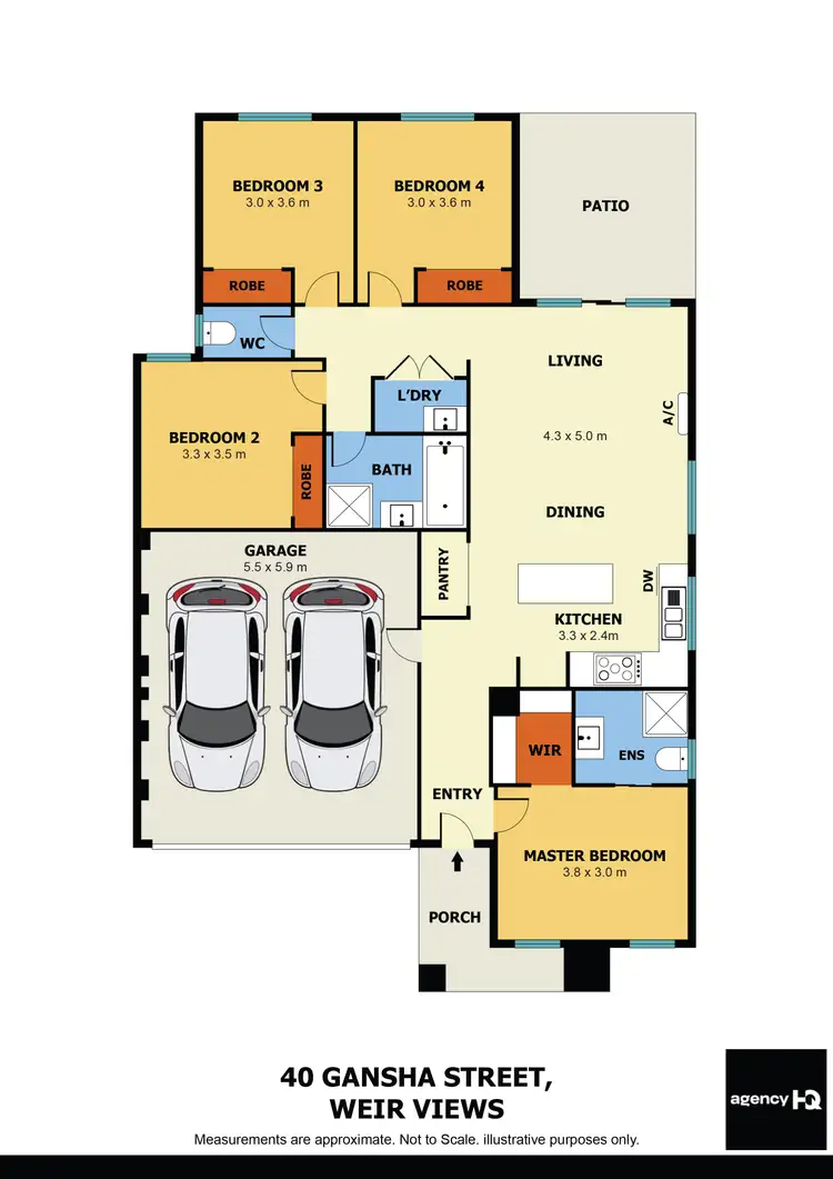Floorplan of Homely house listing, 40 Gansha Street, Weir Views VIC 3338
