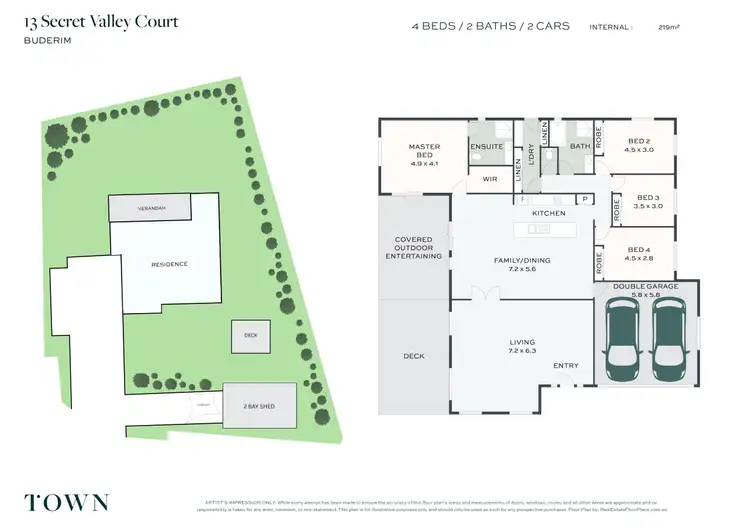 Floorplan of Homely house listing, 13 Secret Valley Court, Buderim QLD 4556