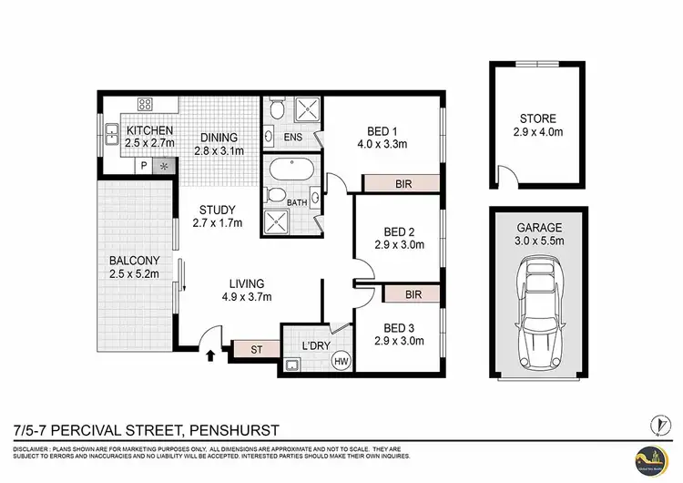 Floorplan of Homely unit listing, 7/5-7 Percival Street, Penshurst NSW 2222