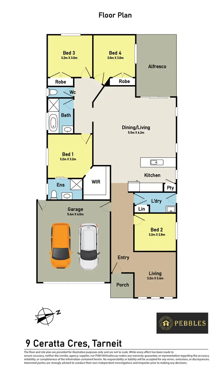 Floorplan of Homely house listing, 9 Ceratta Crescent, Tarneit VIC 3029