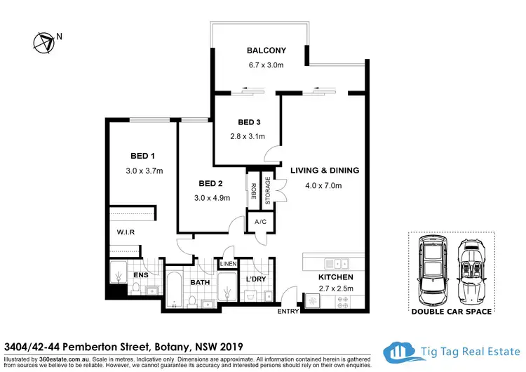 Floorplan of Homely apartment listing, 404C/42-44 Pemberton Street, Botany NSW 2019