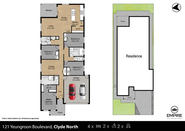 Floorplan of Homely house listing, 121 Yeungroon Blvd, Clyde North VIC 3978