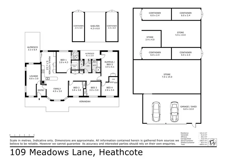 Floorplan of Homely rural property listing, 109 Meadows Lane, Heathcote VIC 3523