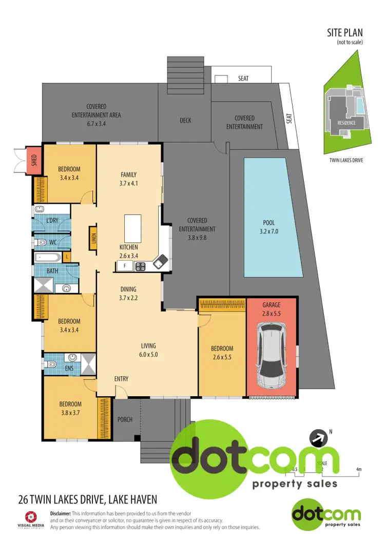 Floorplan of Homely house listing, 26 Twin Lakes Drive, Lake Haven NSW 2263