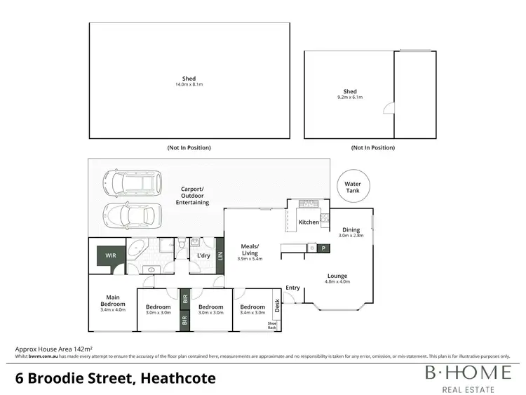 Floorplan of Homely house listing, 6 Broodie Street, Heathcote VIC 3523