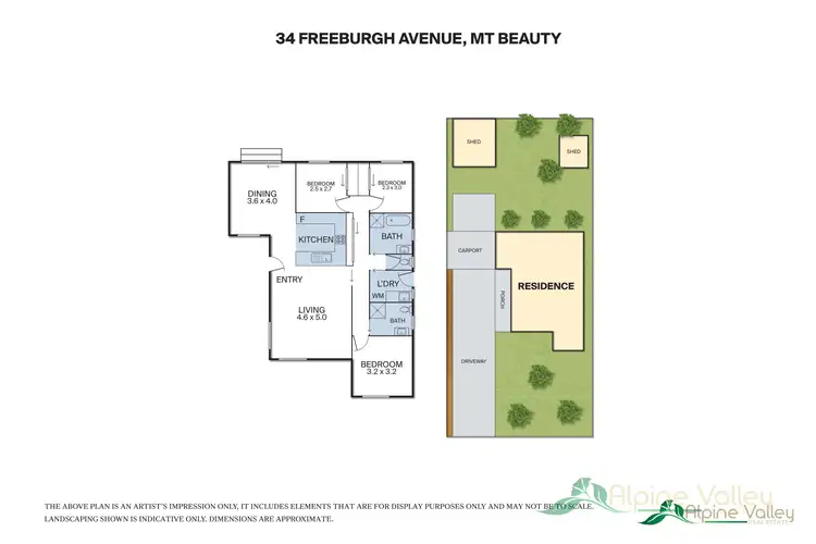 Floorplan of Homely house listing, 34 Freeburgh Avenue, Mount Beauty VIC 3699