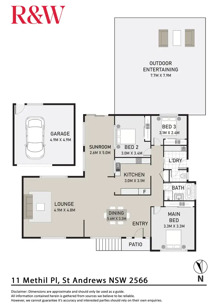 Floorplan of Homely house listing, 11 Methil Place, St Andrews NSW 2566