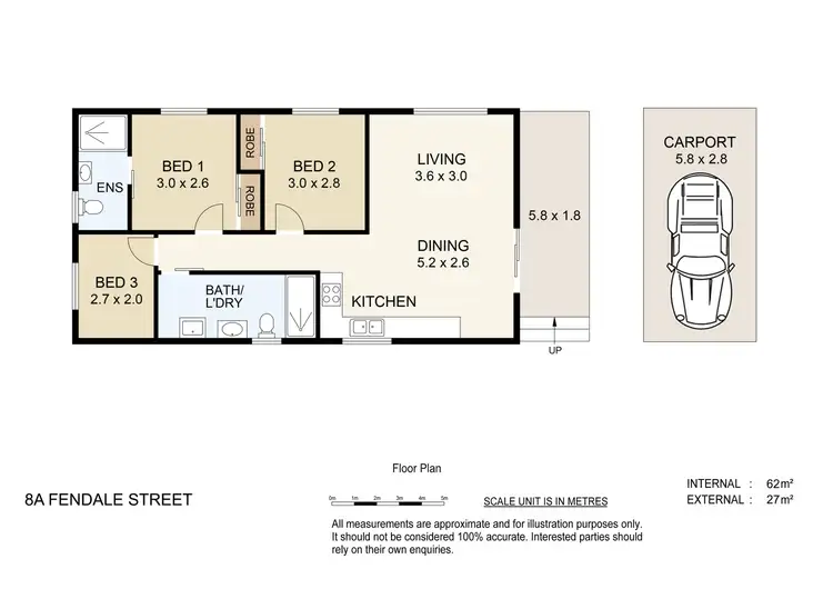 Floorplan of Homely house listing, 8A Fendale Street, Eagleby QLD 4207