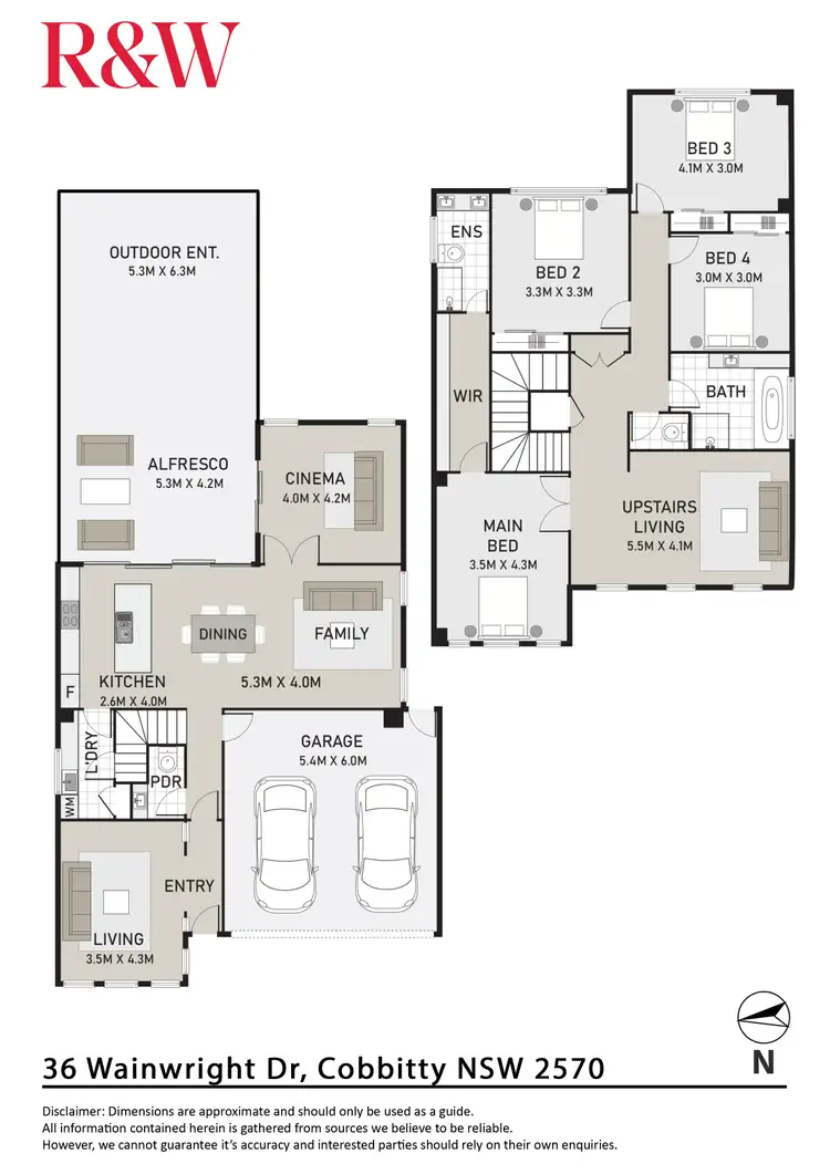 Floorplan of Homely house listing, 36 WAINWRIGHT DRIVE, Cobbitty NSW 2570