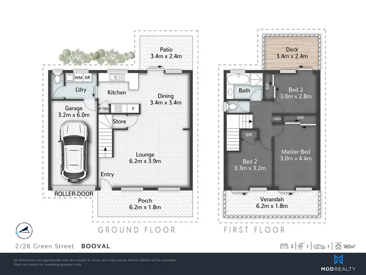 Floorplan of Homely house listing, 2/28 Green Street, Booval QLD 4304