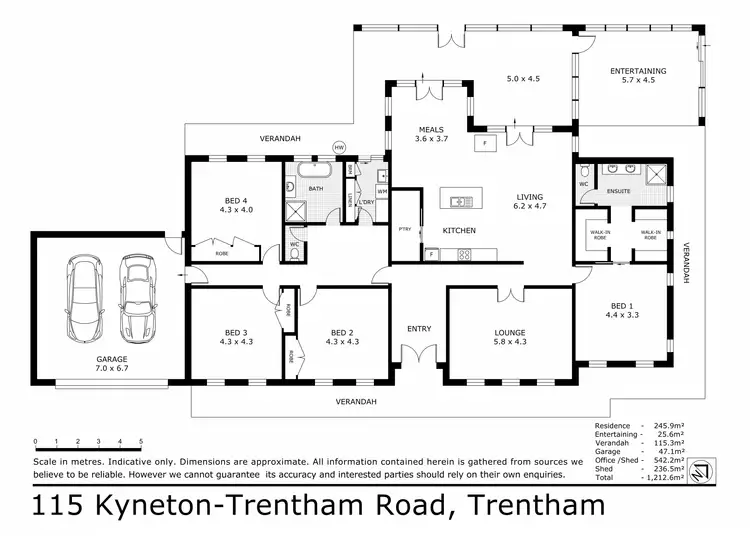 Floorplan of Homely house listing, 115 Kyneton-Trentham Road, Trentham VIC 3458