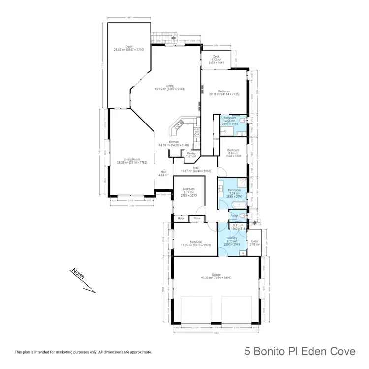 Floorplan of Homely house listing, 5 Bonito Place, Eden NSW 2551
