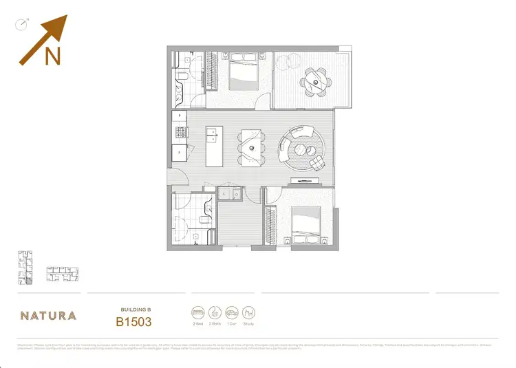 Floorplan of Homely apartment listing, B1503/82 Waterloo Road, Macquarie Park NSW 2113