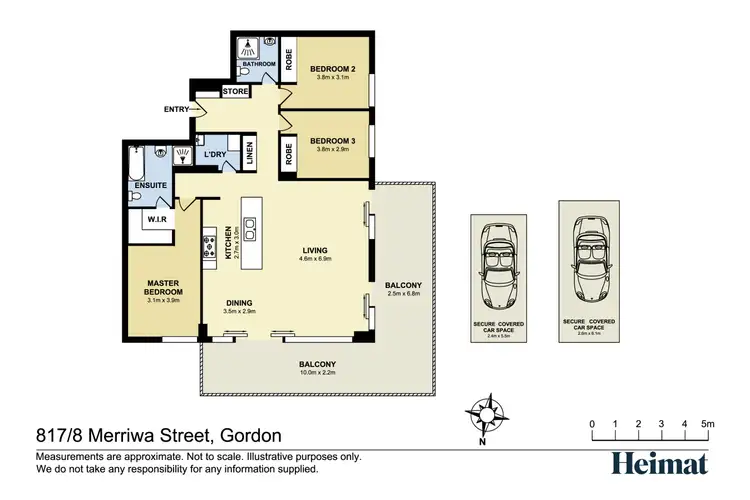 Floorplan of Homely apartment listing, 817/8 Merriwa Street, Gordon NSW 2072