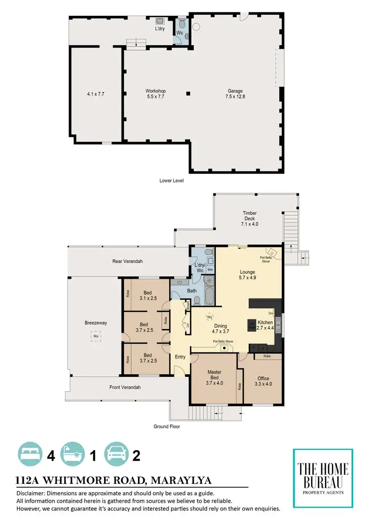 Floorplan of Homely semi-detached listing, 112a Whitmore Road, Maraylya NSW 2765