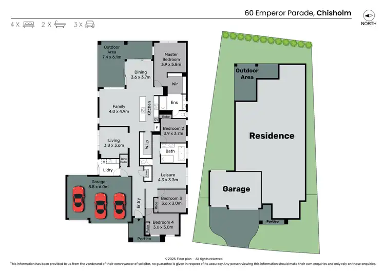 Floorplan of Homely house listing, 60 Emperor Parade, Chisholm NSW 2322