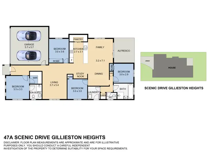 Floorplan of Homely house listing, 47A Scenic Drive, Gillieston Heights NSW 2321