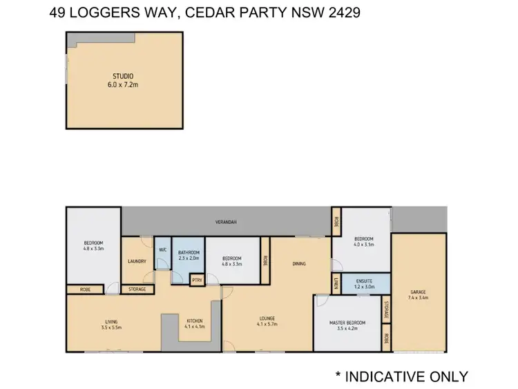 Floorplan of Homely rural property listing, 49 Loggers Way, Cedar Party NSW 2429
