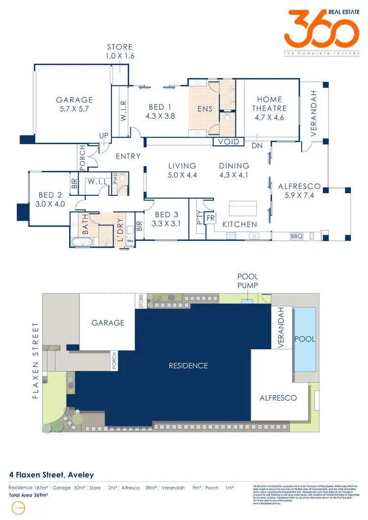 Floorplan of Homely house listing, 4 Flaxen Street, Aveley WA 6069