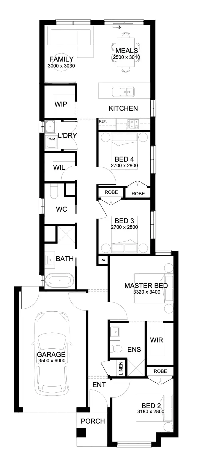Floorplan of Homely house listing, Lot 1013 Roughbark Street, Fraser Rise VIC 3336