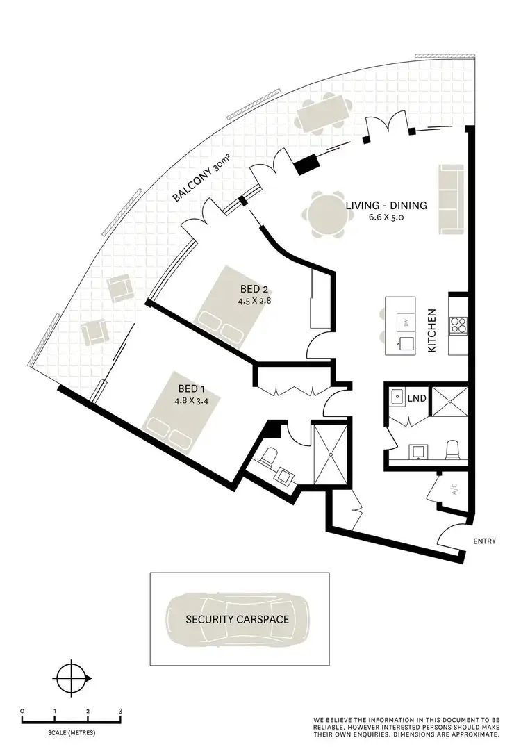 Floorplan of Homely apartment listing, 504/45 Shelley Street, Sydney NSW 2000