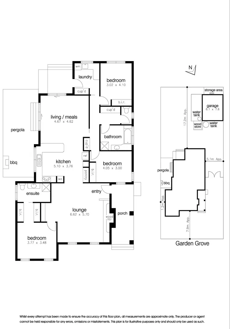 Floorplan of Homely house listing, 1 GARDEN GROVE, Seaholme VIC 3018