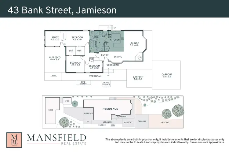 Floorplan of Homely house listing, 43 Bank Street, Jamieson VIC 3723