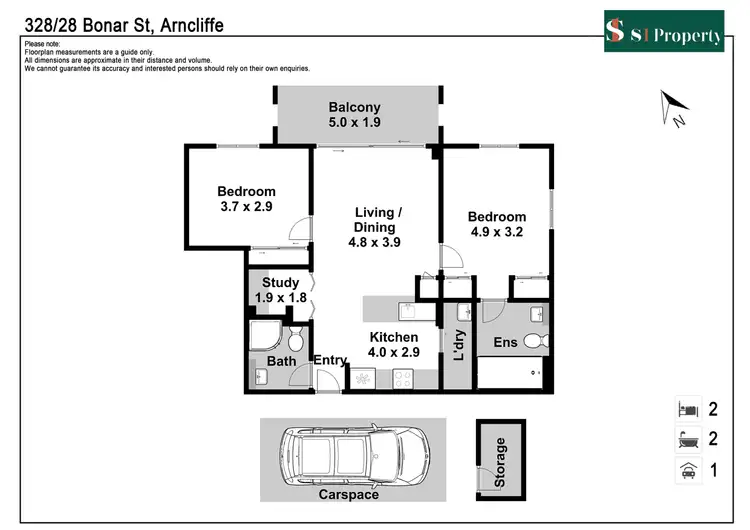 Floorplan of Homely apartment listing, 328/28 Bonar Street, Arncliffe NSW 2205