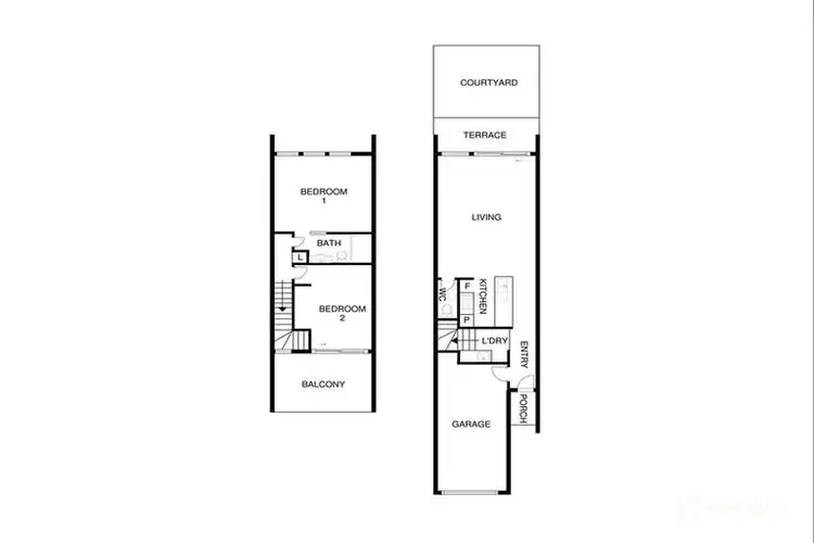 Floorplan of Homely townhouse listing, 36/88 Narrambla Terrace, Lawson ACT 2617
