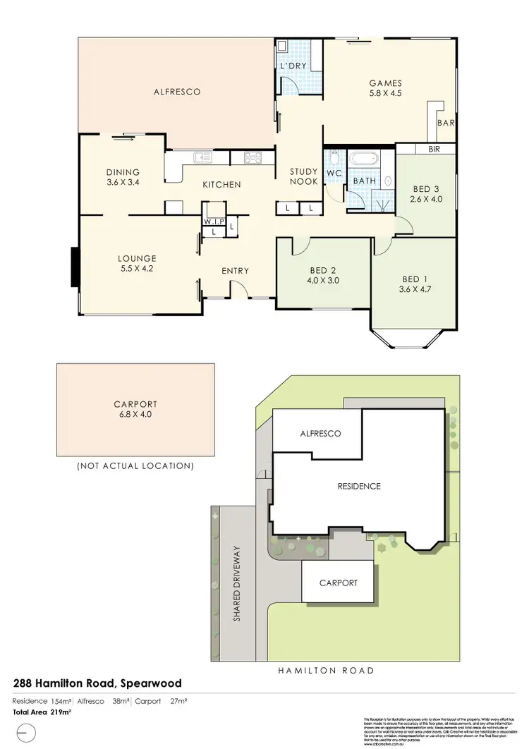 Floorplan of Homely house listing, 288 Hamilton Road, Spearwood WA 6163