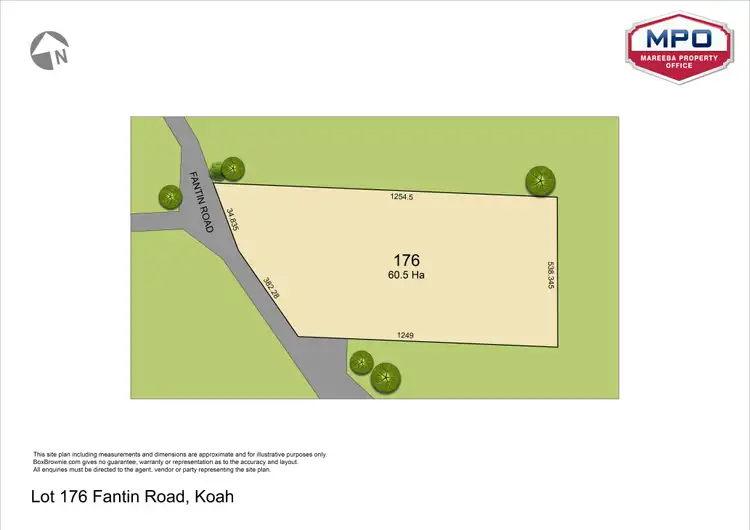 Floorplan of Homely land listing, Proposed Lot 176 Fantin Road, Koah QLD 4881