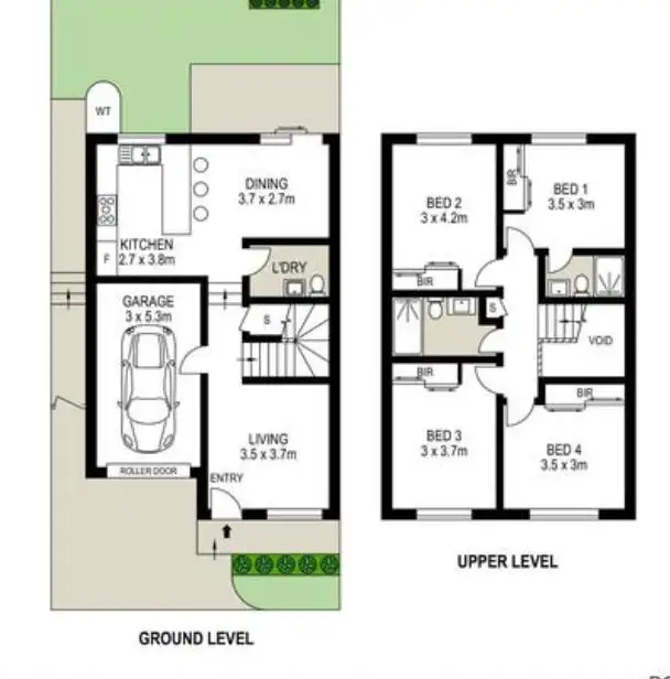 Floorplan of Homely townhouse listing, 13 Duff Glade, Schofields NSW 2762