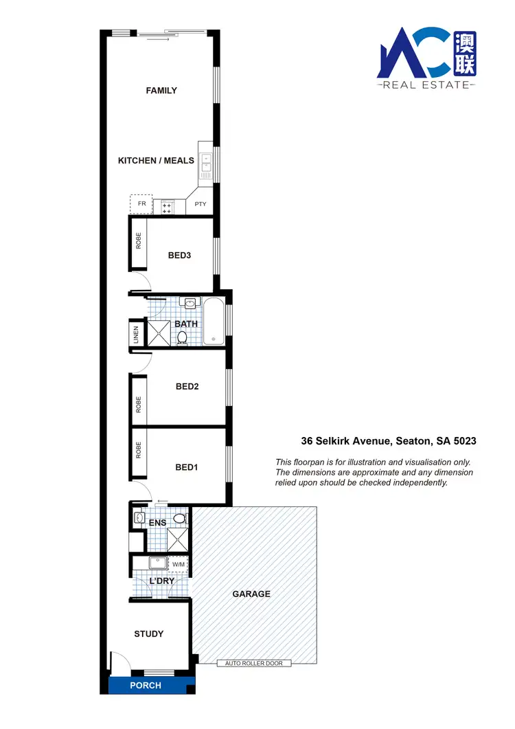 Floorplan of Homely house listing, 36 Selkirk Avenue, Seaton SA 5023