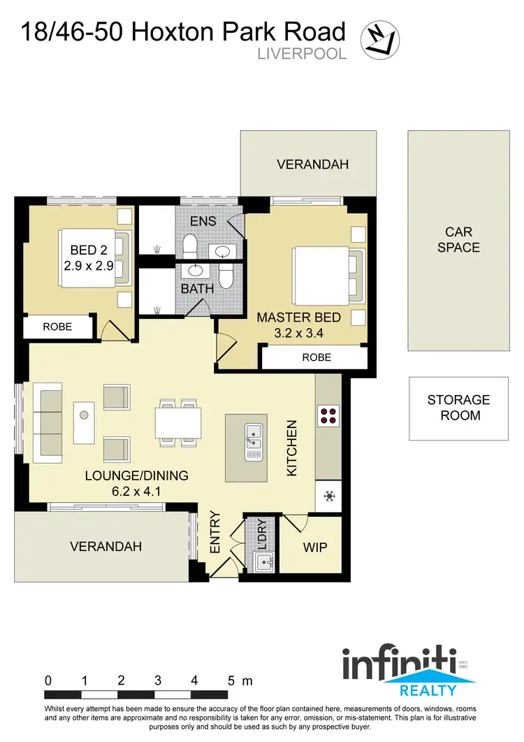 Floorplan of Homely apartment listing, 18/46 Hoxton Park Road, Liverpool NSW 2170