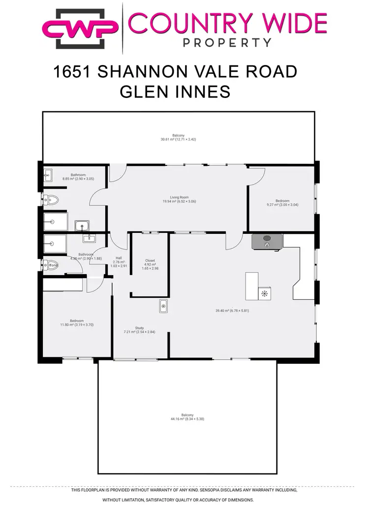 Floorplan of Homely rural property listing, 1651 Shannon Vale Road, Shannon Vale NSW 2370