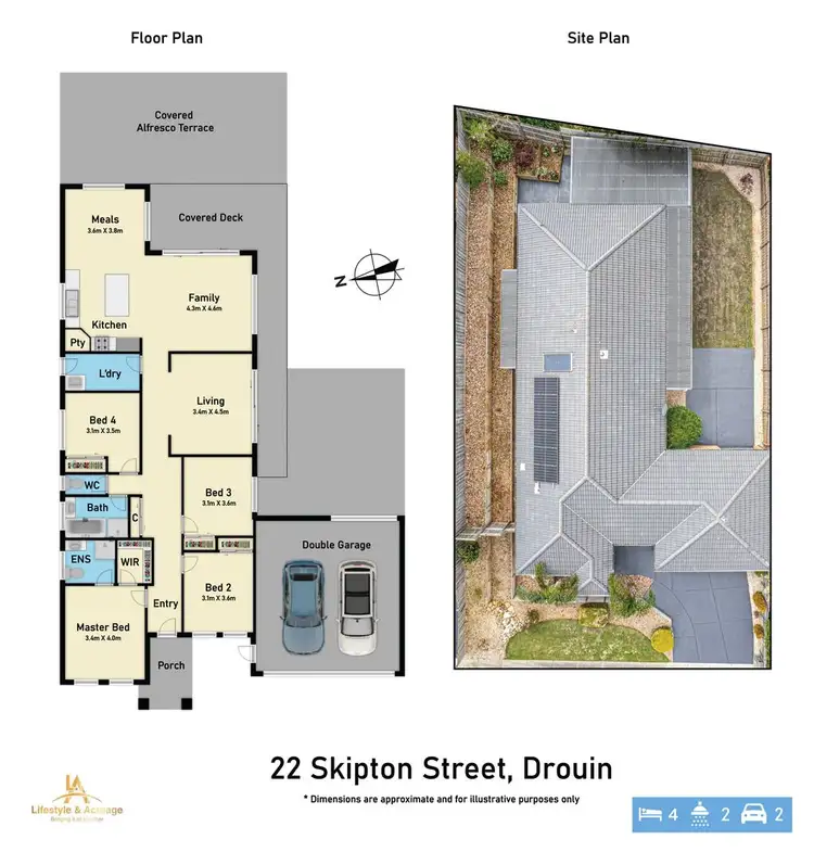 Floorplan of Homely house listing, 22 Skipton Street, Drouin VIC 3818