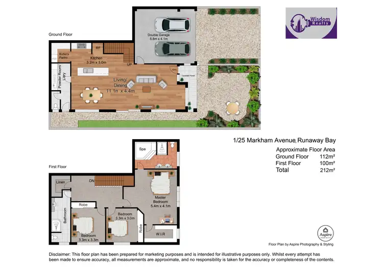 Floorplan of Homely townhouse listing, 1/25 Markham Avenue, Runaway Bay QLD 4216