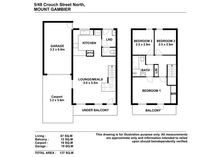 Floorplan of Homely unit listing, 5/48 Crouch Street North, Mount Gambier SA 5290