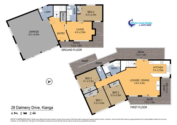 Floorplan of Homely house listing, 29 Dalmeny Drive, Kianga NSW 2546