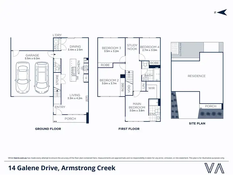 Floorplan of Homely house listing, 14 Galene Drive, Armstrong Creek VIC 3217