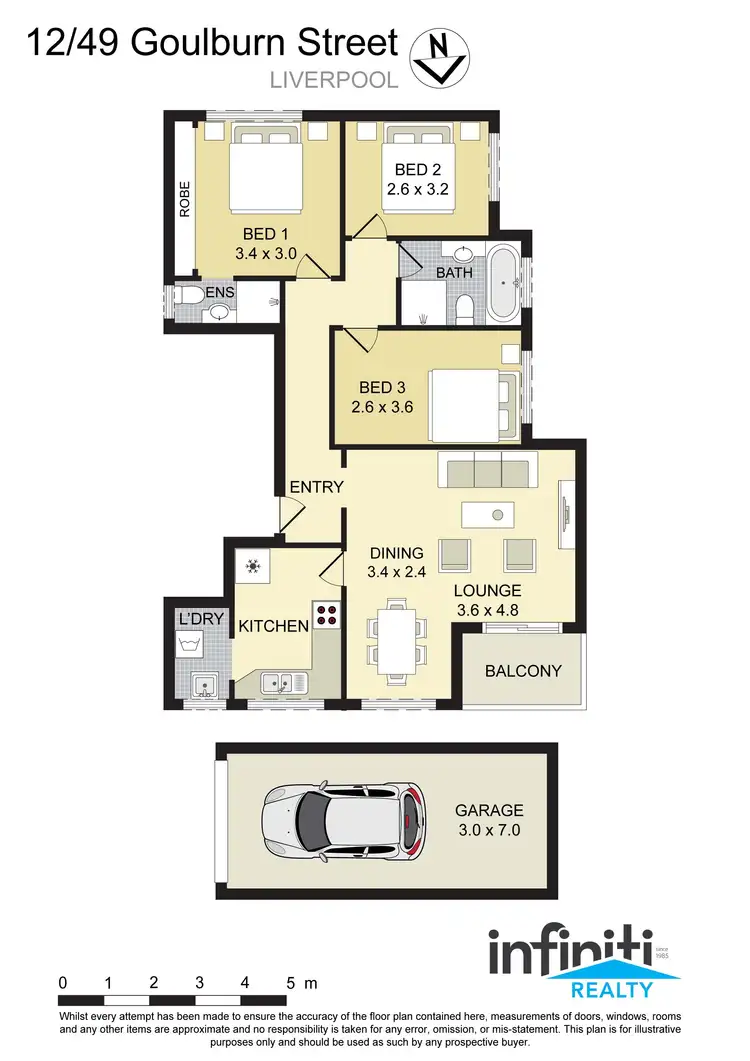Floorplan of Homely apartment listing, 12/49 Goulburn Street, Liverpool NSW 2170