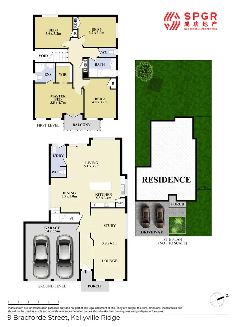 Floorplan of Homely house listing, 9 Bradforde Street, Kellyville Ridge NSW 2155