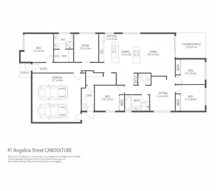 Floorplan of Homely house listing, 41 Angelica Street, Caboolture QLD 4510