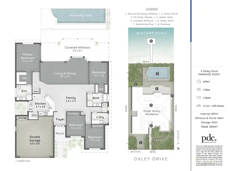 Floorplan of Homely house listing, 4 Oxley Drive, Paradise Point QLD 4216