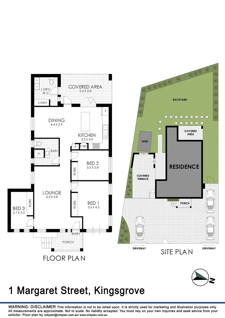 Floorplan of Homely house listing, 1 Margaret Street, Kingsgrove NSW 2208